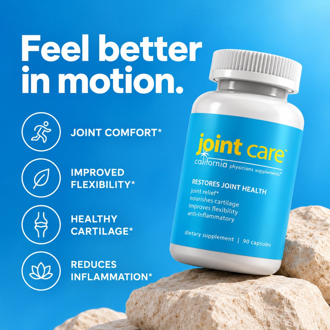California Physicians Supplements Joint Care ad, feel better in motion